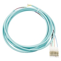 6 Fiber 900um Pigtail, OM4 50/125 Multimode Simplex