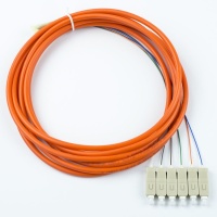 6 Fiber 900um Pigtail, OM1 62.5/125 Multimode Simplex