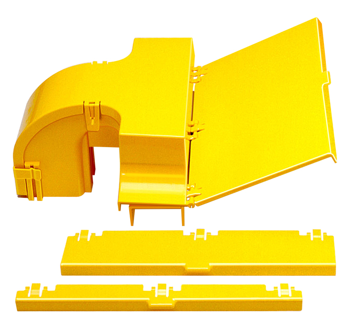 thumbnail image 2 of ADC TE CommScope FGS-MEXP-E-A/B/F FiberGuide 4″ Express Exit Down Spout – New 2 of 5