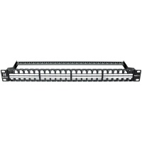 ProFIT Patch™ 1U 48 Port Keystone Jack Panel (Unloaded)