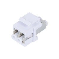 LC-UPC Multi Mode Duplex Adapter (For Copper Patch Panel), Beige