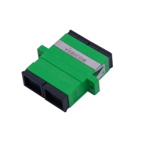 SC-APC Single Mode Duplex Adapter, Green