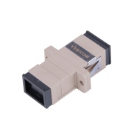 SC-UPC Multi Mode OM1-OM2 Simplex Adapter, Beige