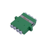 LC-APC Single Mode Quadplex Adapter, Green