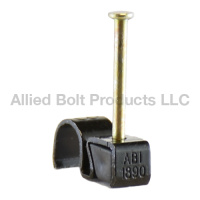 STEEL NAIL CLIPS FOR COAXIAL CABLE